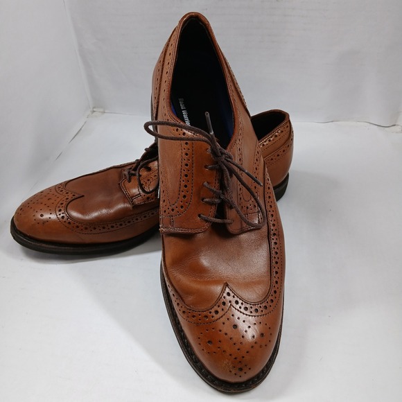 Allen Edmonds Men\'s Wingtip Oxford Brogue Shoes‎ Brown Leather Size 9.5 main image 6